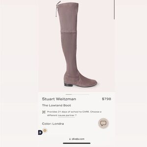 Stuart Weitzman brown lowland boots size 8.5 women’s